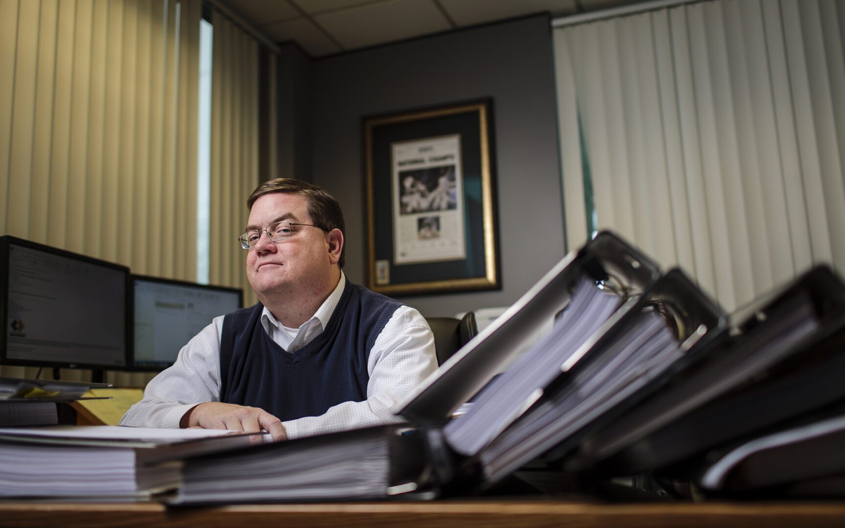 On Monday, December 19, 2016 Attoney Ross Day poses for a portrait at his office in Portland, OR.  Day is currently representing several cannabis farmers in Jackson County, OR. When the county tried to ban state-legal medical cannabis grows on some rural land last April, farmers there adopted an unexpected defense. According to state law, local governments can’t stop rural landowners from engaging in agricultural activity without compensating them for lost income. A change in Oregon law that took effect last March formally defined cannabis as an agricultural crop. And that, says Day, means Jackson County can’t simply tell growers “no”. Instead, he says, the county “is either going to have to let them grow or is going to have to pay them not to grow.”